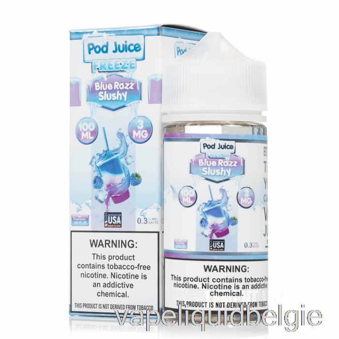 Vape Smaken Bevriezen Blue Razz Slushy - Peulensap - 100 Ml 3 Mg